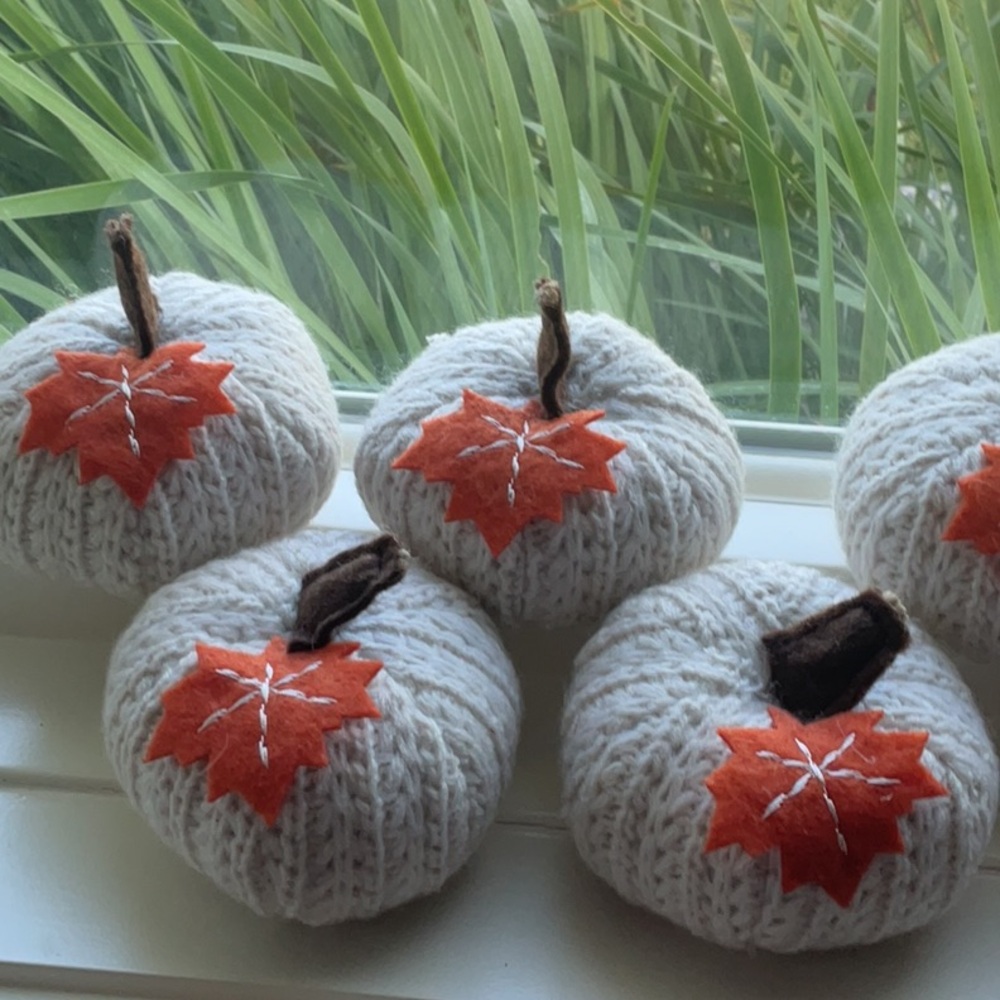 🍂8 Charming Knit Pumpkins🍂